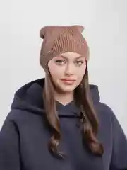 Медный шапка женская тыковка "Аран"