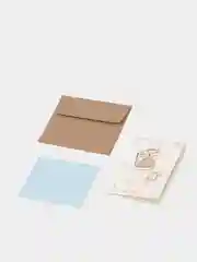 Голубой мини открытки 3D
