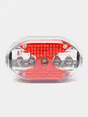 Фонарь велосипедный задний, 7.5 х 4 см, 5 LED, 7 режимов, 2 х ААА