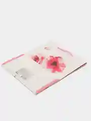 Пакет подарочный, бумажный, "Нежные цветы" с глиттером, размер: 18*10*23 см