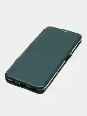 Тёмно-зелёный чехол книжка Samsung Galaxy A03S с функцией подставки