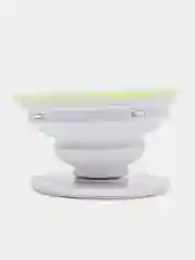 Бежевый меланж фигурный объемный 3D попсокет Авокадо