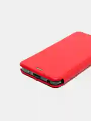 Красный чехол книжка Xiaomi Redmi 10 с функцией подставки