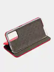 Красный чехол книжка Xiaomi Redmi 10 с функцией подставки