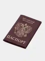 Багровый обложка для паспорта