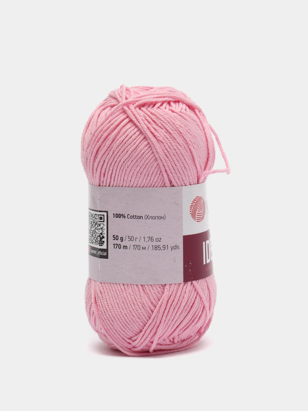 Розовый пряжа YarnArt Ideal 100% Хлопок 50г 170м