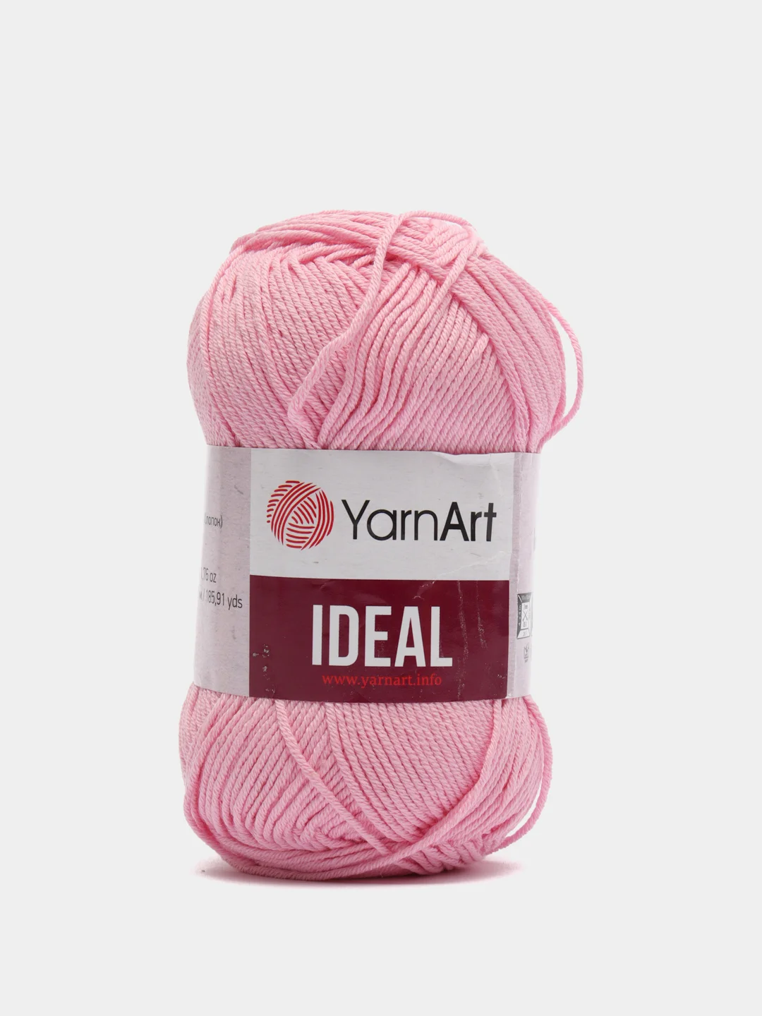 Розовый пряжа YarnArt Ideal 100% Хлопок 50г 170м