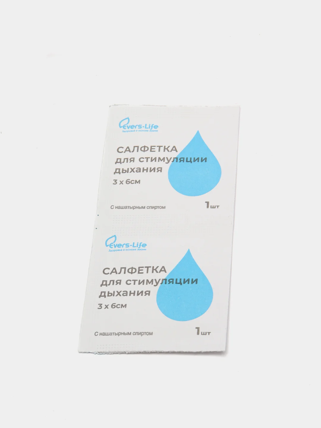 Салфетка с нашатырем для стимуляции дыхания  3*6,Evers Life, комплект 10 шт