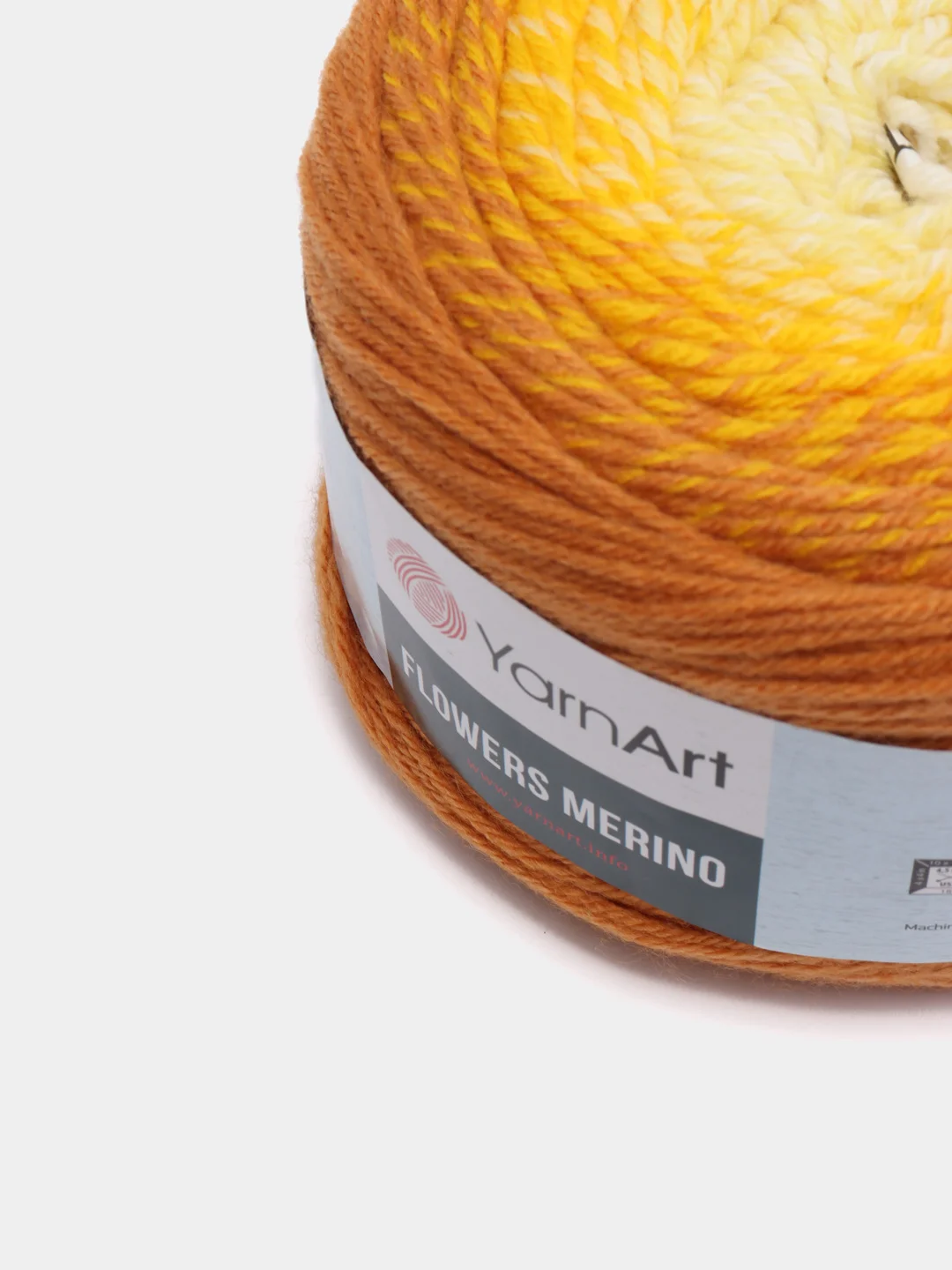 Светло-коричневый пряжа Yarnart Flowers Merino, 590 м, 225 г