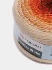 Кремовый пряжа Yarnart Flowers Merino, 590 м, 225 г