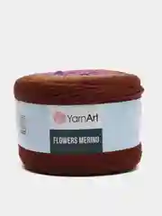 Коричневый пряжа Yarnart Flowers Merino, 590 м, 225 г