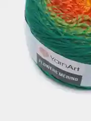 Бежевый пряжа Yarnart Flowers Merino, 590 м, 225 г
