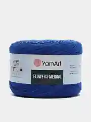 Синий пряжа Yarnart Flowers Merino, 590 м, 225 г