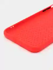 Красный чехол силиконовый с перфорацией для  Айфон iPhone  XS MAX и iPhone XR