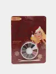 Алый набор для маникюра, бульонки, стразы  для декора и дизайна ногтей