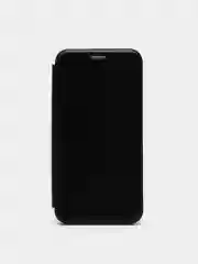 Черный чехол книжка на Huawei Y7 2019, Хуавей У7 2019