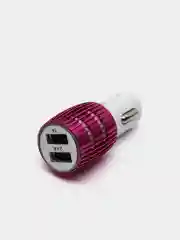 Тёмно-розовый usb - зарядник в прикуриватель авто
