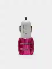 Тёмно-розовый usb - зарядник в прикуриватель авто