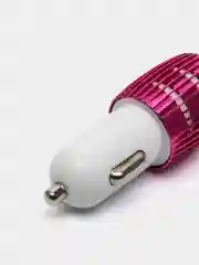 Тёмно-розовый usb - зарядник в прикуриватель авто