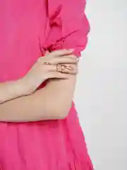 Золотой фаланговое кольцо "Змея"