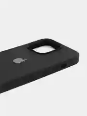 Черный чехол силиконовый для iPhone 13, 13 Pro, 13 Pro Max, с закрытым низом