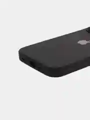 Черный чехол силиконовый для iPhone 13, 13 Pro, 13 Pro Max, с закрытым низом