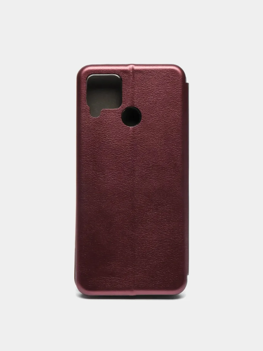 Багровый чехол-книжка для Realme C12 / C15 / C25 / C25S