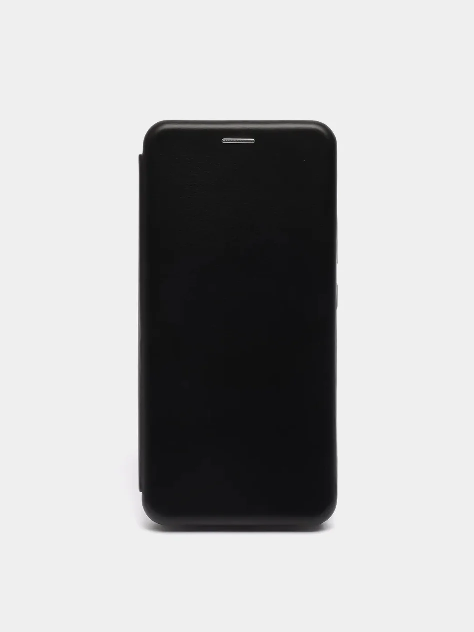 Черный чехол-книжка для Realme C12 / C15 / C25 / C25S