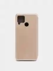 Золотой чехол-книжка для Realme C12 / C15 / C25 / C25S