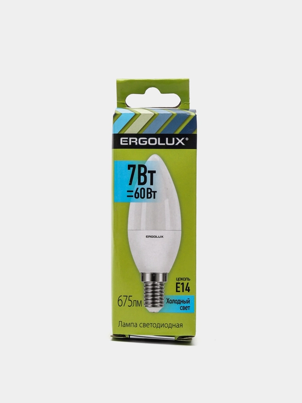 Лампа светодиодная Е14 Ergolux 7 Вт "Свеча", LED-C35-7W-E14