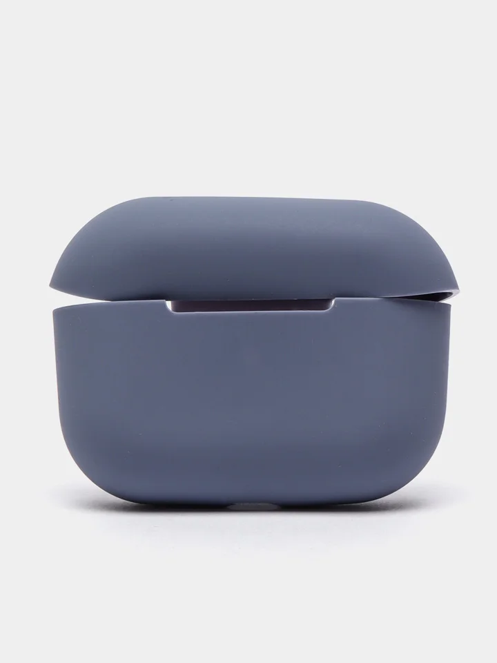 Синий меланж силиконовый чехол для наушников Apple Airpods Pro