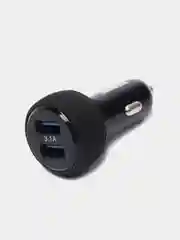 Черный автомобильное зарядное устройство (АЗУ) 2хUSB
