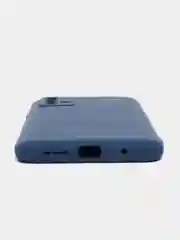 Темно-синий чехол для Samsung A22 M32 Xiaomi Redmi 9T с подложкой из микрофибры и защитой для камеры