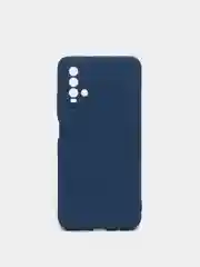 Темно-синий чехол для Samsung A22 M32 Xiaomi Redmi 9T с подложкой из микрофибры и защитой для камеры