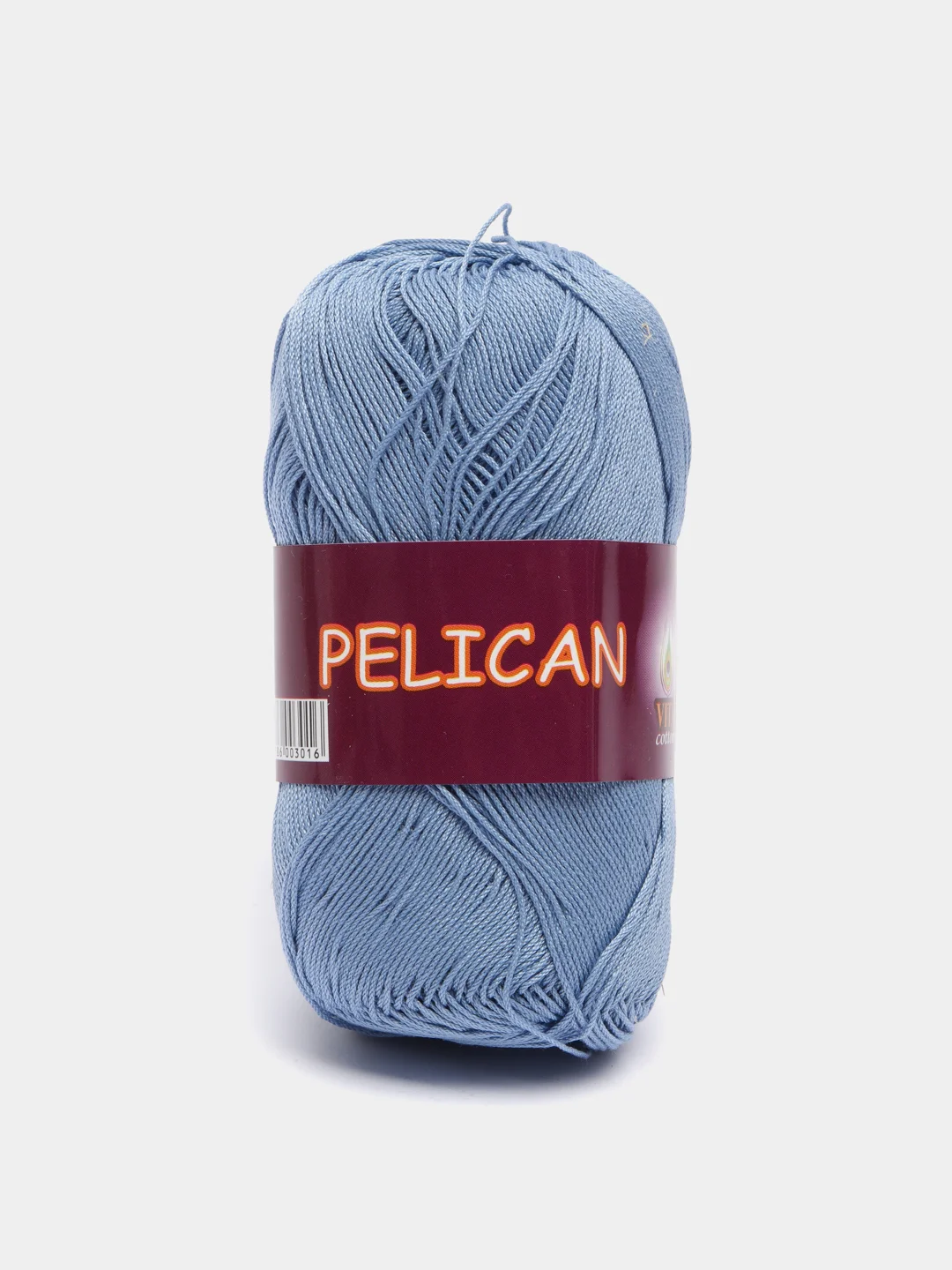 Голубой пряжа Vita Pelican, мерсеризованный хлопок, 50 г 330 м