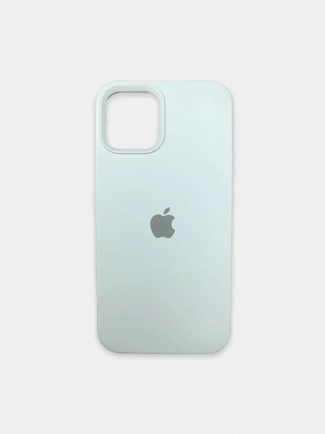 Белый чехол iPhone 12 / 12 Pro с закрытым низом Silicone case