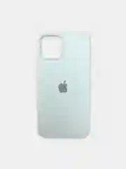 Белый чехол iPhone 12 / 12 Pro с закрытым низом Silicone case
