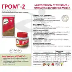 Средство от мошек в комнатных цветах "ГРОМ 2"