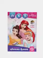 Золотой бумага цветная "Холодное сердце, Тачки, Марвел, My little пони, Принцессы", А4 / А5