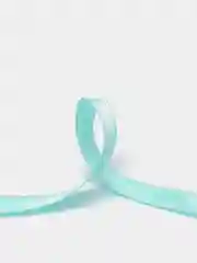 Бирюзовый репсовая лента с люрексом и атласной вставкой