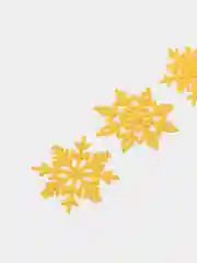 Золотой блестящие снежинки из фоамирана, 5,3-4,5 см