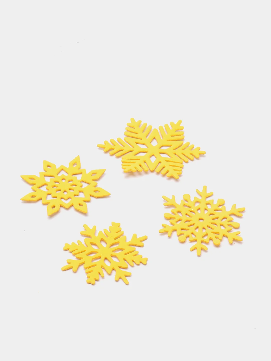 Золотой блестящие снежинки из фоамирана, 5,3-4,5 см
