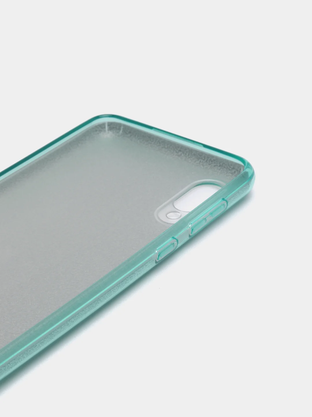 Бирюзовый чехол блестящий Samsung Galaxy A02, A12, M12, накладка c блёстками Самсунг А02, А12, М12