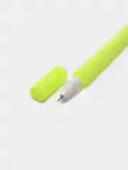 Желтый ручка гелевая "Бабочка" светится при ультрафиолете