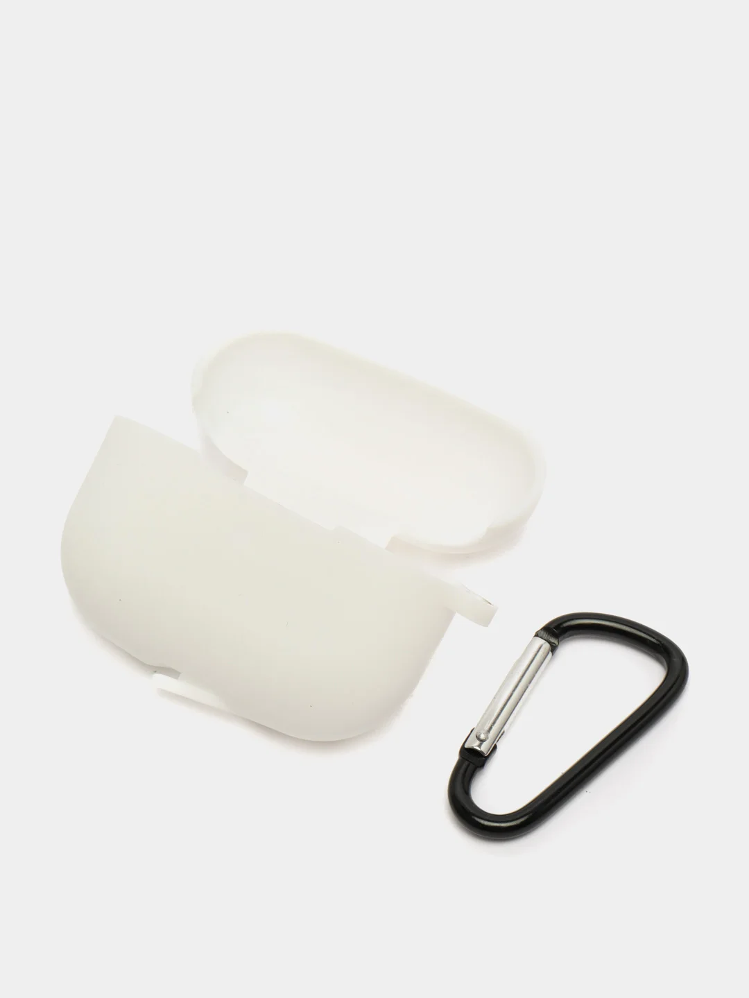Белый силиконовый чехол для наушников Apple Airpods Pro, Airpods