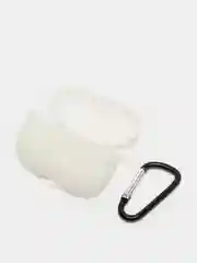 Белый силиконовый чехол для наушников Apple Airpods Pro, Airpods