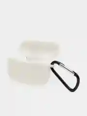 Белый силиконовый чехол для наушников Apple Airpods Pro, Airpods