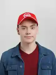 Красный кепка-бейсболка в стиле Opel, унисекс