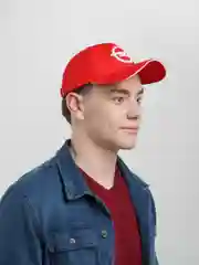 Красный кепка-бейсболка в стиле Opel, унисекс