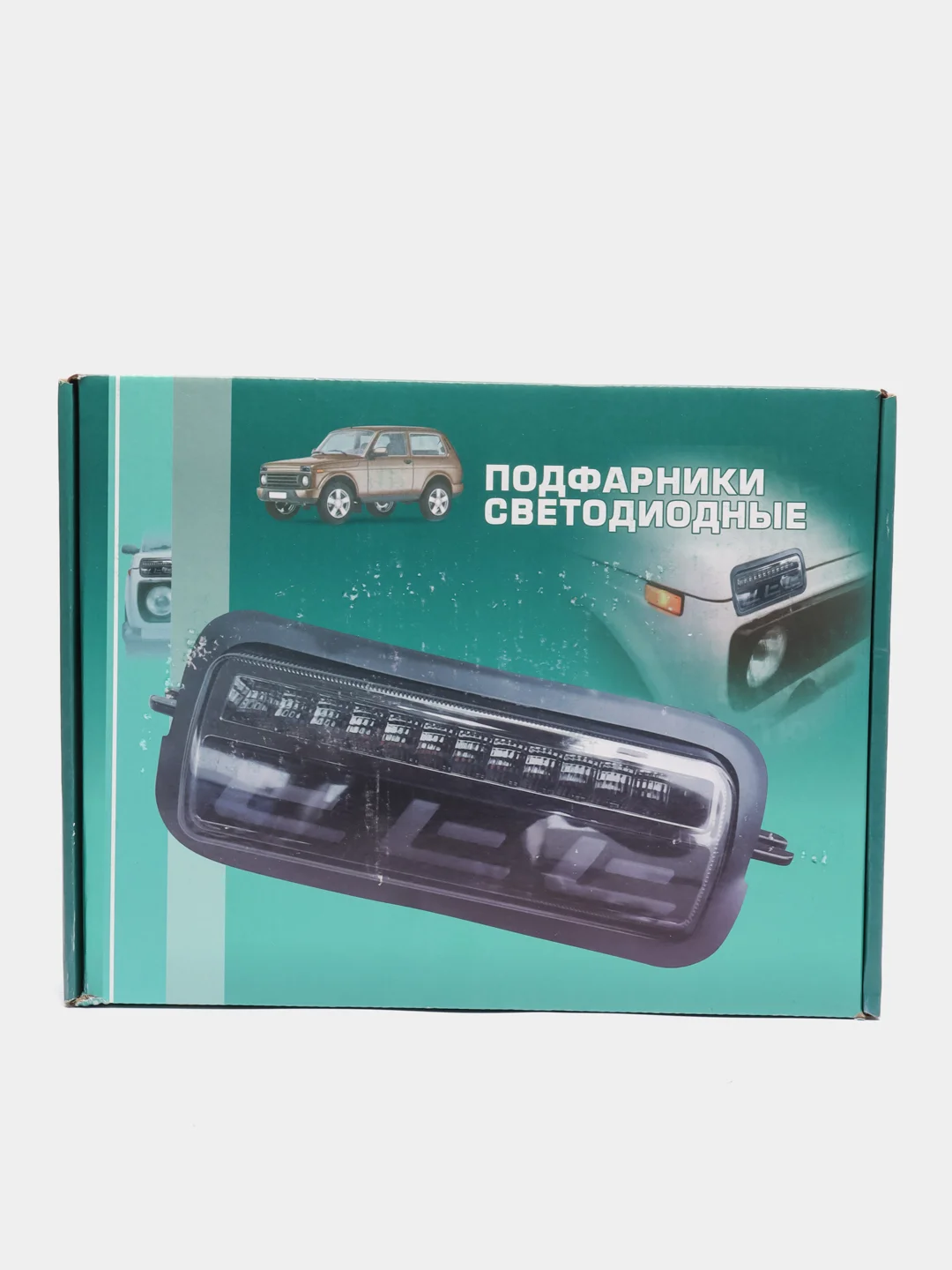 Белый надфарник диодный для Нивы